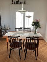 Teak Tisch mit 4 Fanett Stühlen von Ilmari Tapiovaara 1960