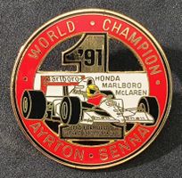 CC801 - Gr. Pin World Champion '91 Ayrton Senna / 4.5 cm.