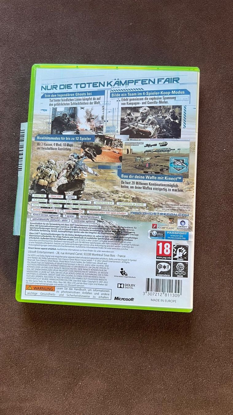 Microsoft Giochi: Xbox 360 - Ghost Recon Future Soldier – Usato da Schübelbach venduto da Dolly990_2 1
