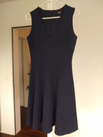 Navy Blue A-Line Dress, Size US 2 (XS equivalent)