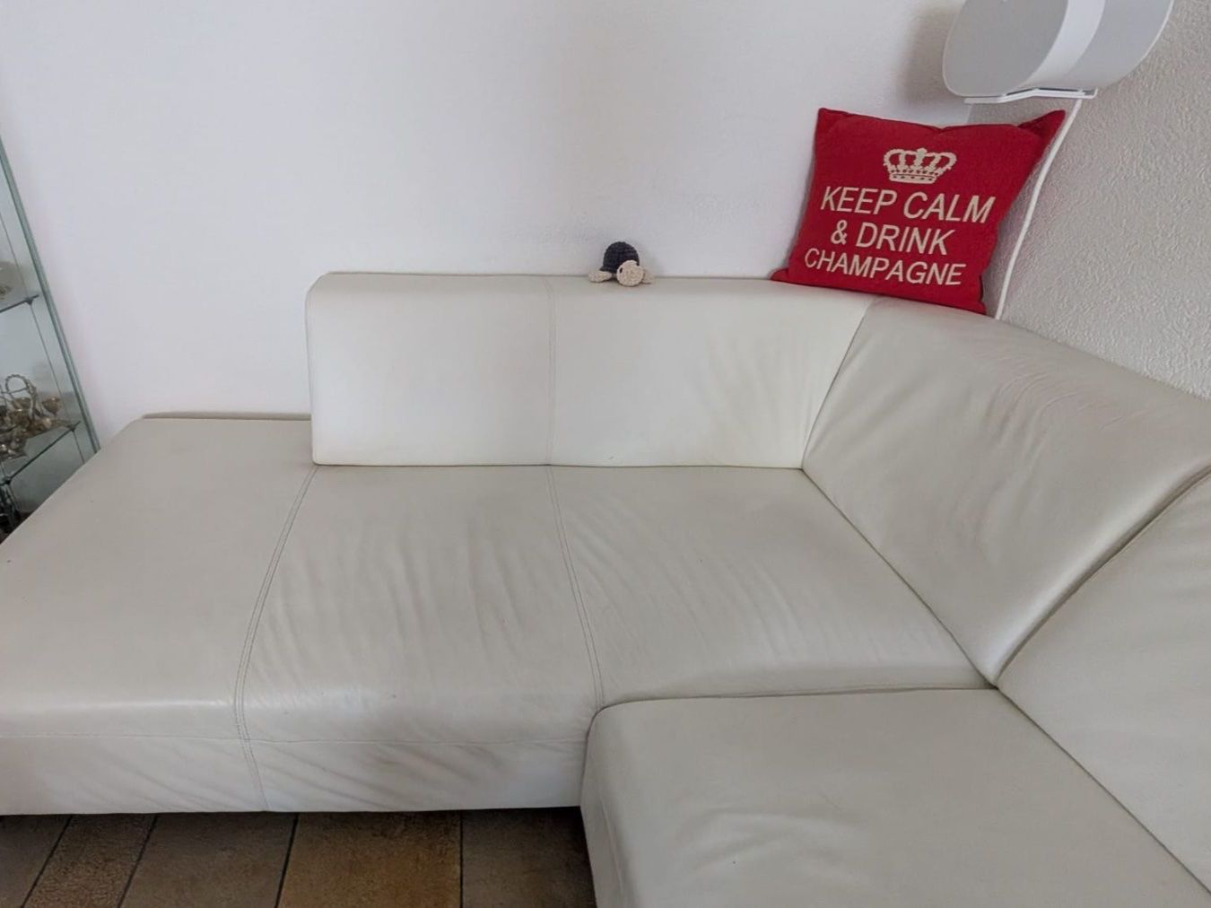 Divani: Echtleder Ecksofa Off-White – stilvoll & bequem – Usato da Winterthur venduto da gubbi79 2