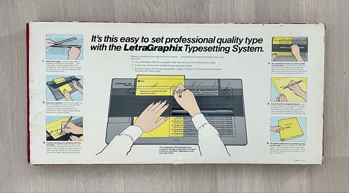 Schreibmaschinen: LetraGraphix Schriftsetzungsystem, Typesetting – Gebraucht aus Zürich von BaharB 3