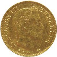 Frankreich 10 Francs Gold 1864 Napoleon III