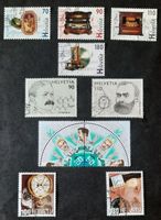 Ob-8 Timbres Helvetia oblitérés des années 1996,7,2005,15