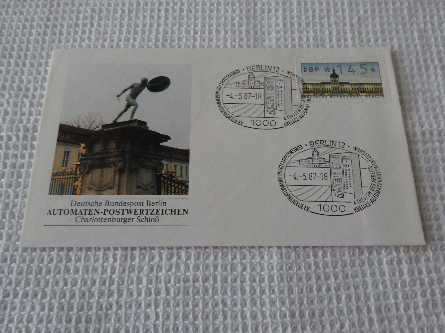 Alle Briefmarken: Deutsche Bundespost 4.5.1987 Berlin Charlottenburger Schloss – Gebraucht aus Neerach von jenny062
