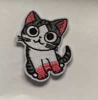 Süsser Katzen Aufnäher Bügelbild Applikation Patch NEU