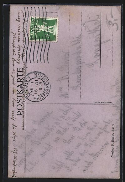 Foto, Lettere & Cartoline: Schweizer Soldat in Uniform auf Wachtpos – Usato da Berlin venduto da bartko-reher 1
