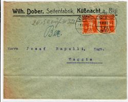 Brief, Wilh Dober Seifenfabrik Küssnacht a. Rigi