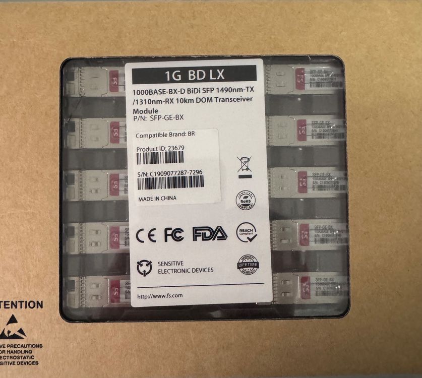 PCs: SFP 1000BASE-BX SFP 1490nm-TX/1310nm-RX 10km Modul – Neu und originalverpackt aus Wohlen AG von VerkaufAargau 3