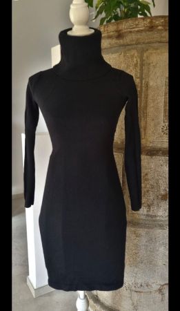 Ralph Lauren Strickkleid 100% Merinowolle Schwarz Gr. S
