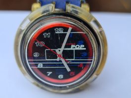 UHR Swatch POP Access PKB101 SNOWBUMP Watch, 1998