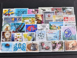 30 neuere Schweizer Briefmarken. Gestempelt.  B1106T