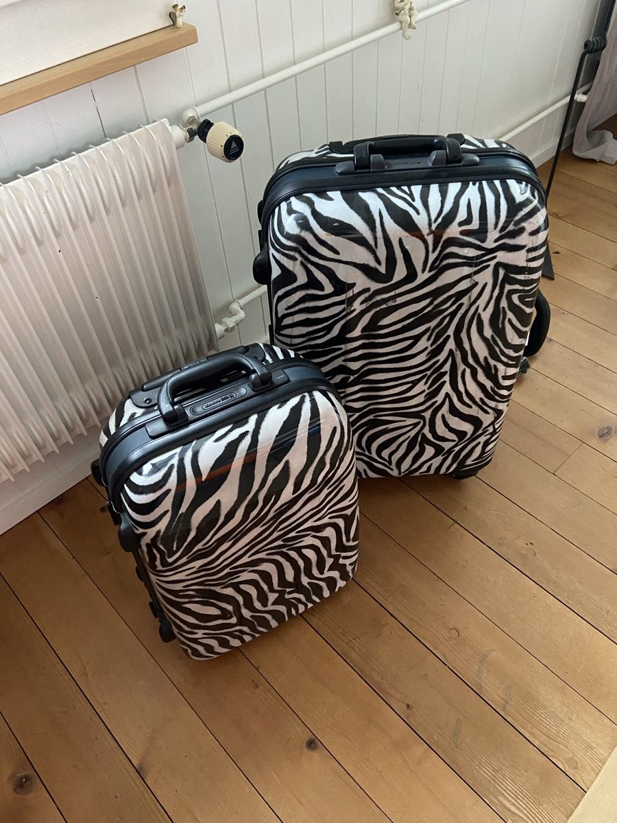 Valises de voyage: Koffer/Trolley Zebraoptik – D'occasion à Lüscherz par channad 6