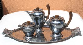Durousseau & Raynaud Elegantes Art Deco Set mit Tablett