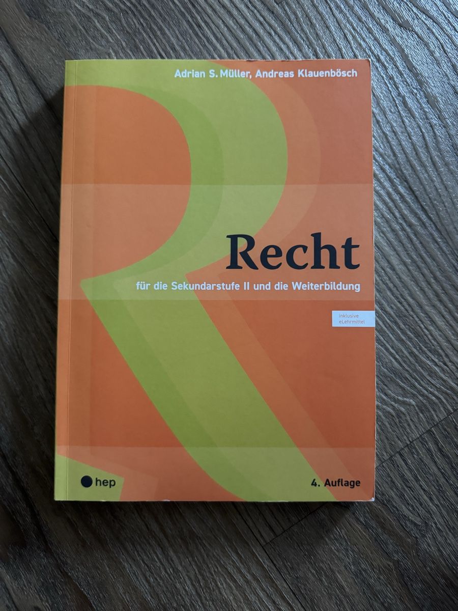 Bücher: Buch Recht – Neu (gemäss Beschreibung) aus Ruggell von mar_vq6b