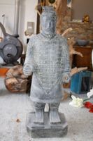 Skulptur Stein Samurai Japan Kämpfer Steinskulptur Krieger