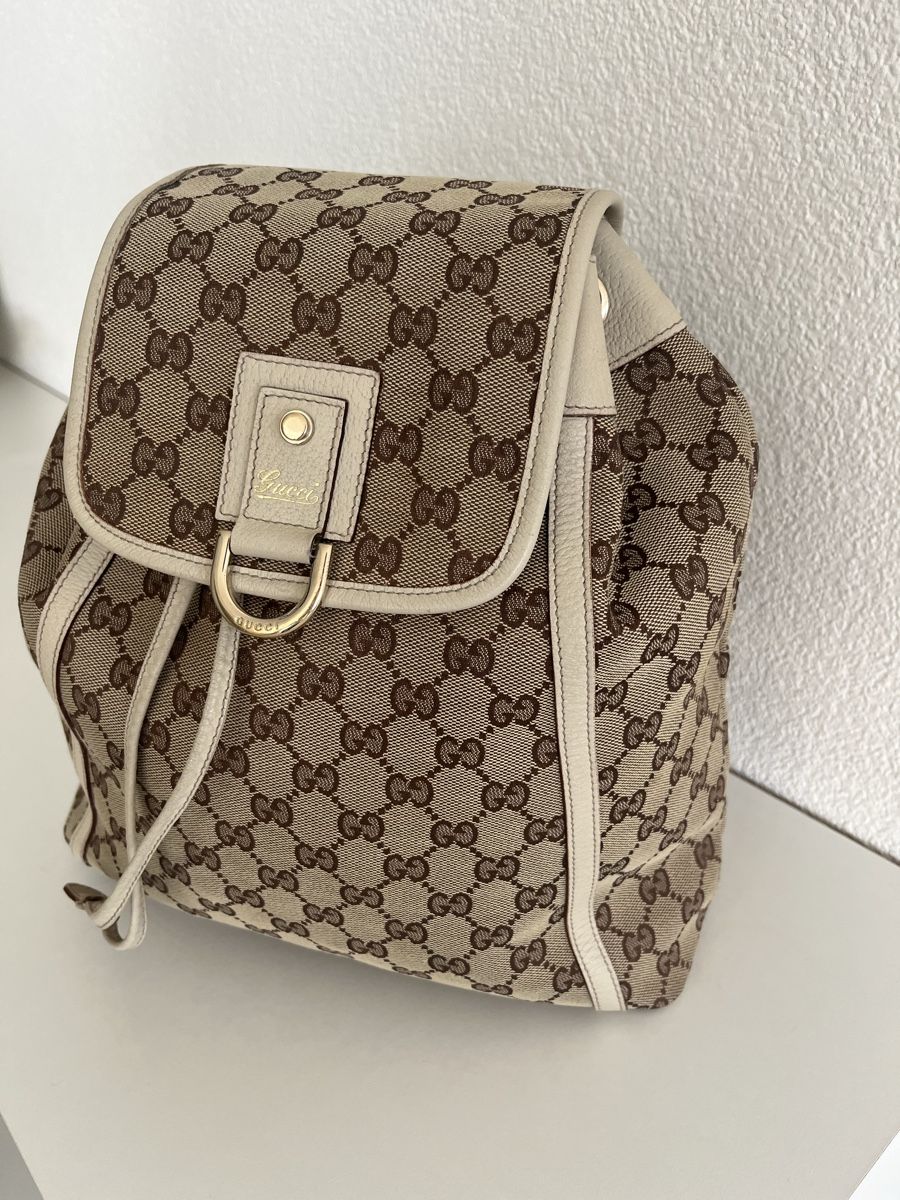 Gucci Zaini: GUCCI Abbey Rucksack GG beige NP: 1000-. – Usato da Immensee venduto da Panchi4 1