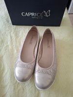 CAPRICE Damen Ballerinas aus Leder mit Lochmuster 40
