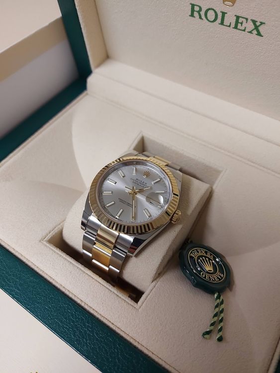 Rolex Datejust 41 Bicolor Gelbgold Neu 2023 Ref 126333 Kaufen auf Ricardo