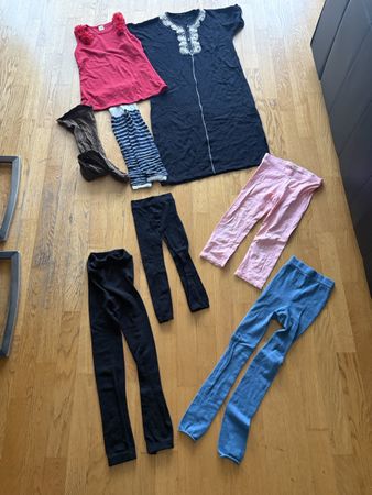 Mädchen Kleiderpaket Gr.  134 / 140 Kleid, Leggins, Shirt