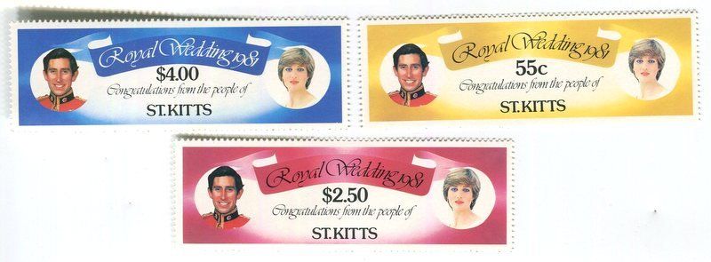 Tutti i francobolli: Briefmarken "Lady Diana". St. Kitts. – Nuovo e nell'imballaggio originale da Basel venduto da Butsch5