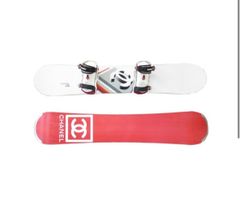 Surf - snowboard Chanel White red limited edition