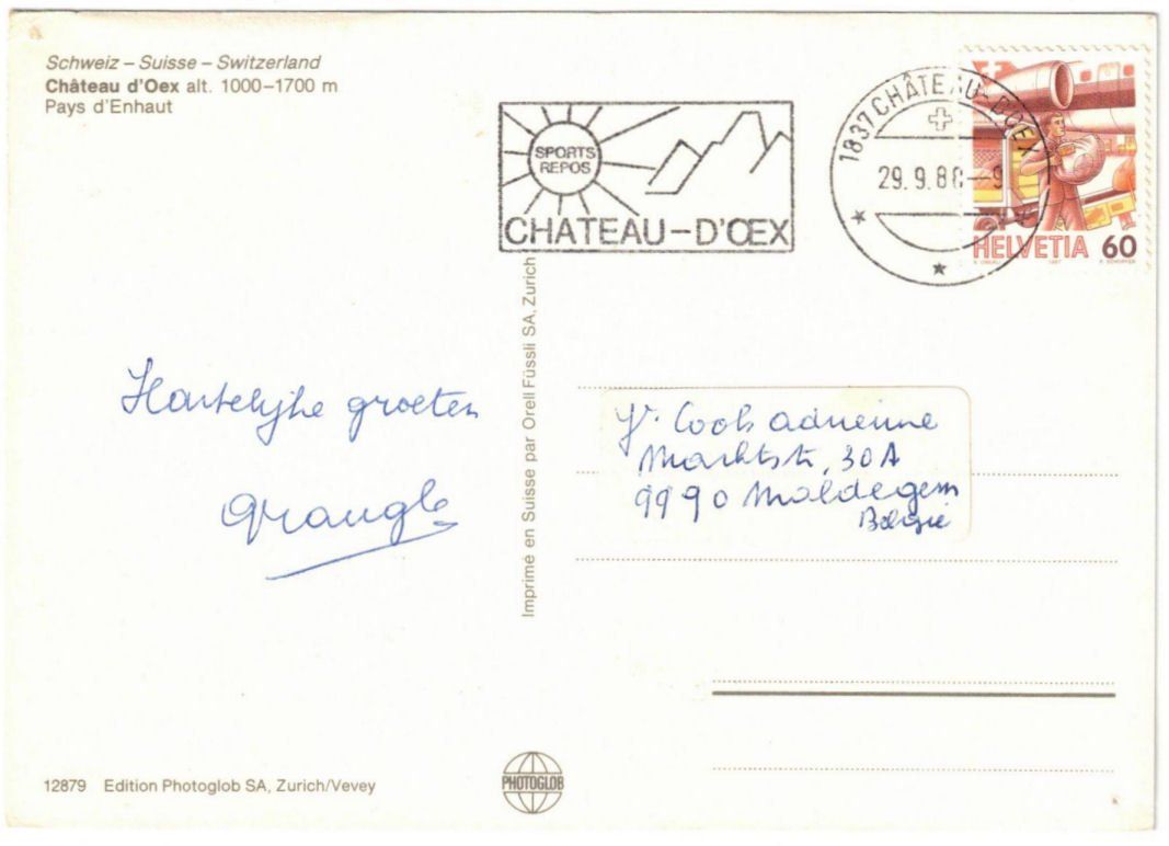 Cartoline postali: Château d'Oex - 4 Bild AK – Usato da Binningen venduto da Mountainrider 1