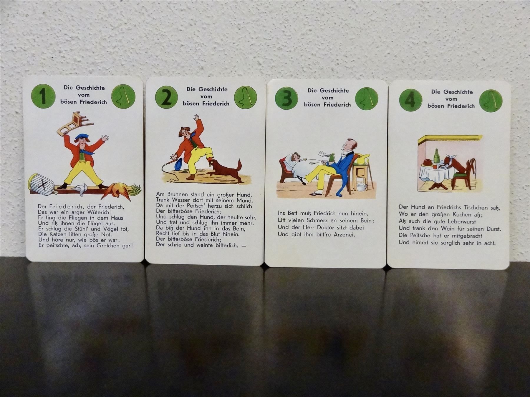 Giochi: schönes altes Quartett STRUWWELPETER – Usato da Kerzers venduto da wisaundso 5