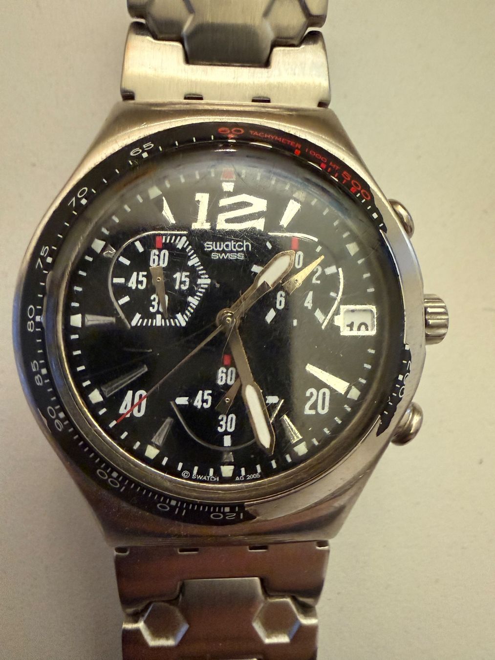 Swatch Orologi: Swatch Irony Chrono "Upper Steel" – Usato da Rheinfelden venduto da SevenHills 1