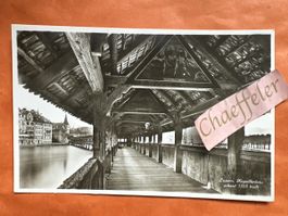  Luzern, Kapellbrücke, erbaut 1333 built. Rarität, Topzustan