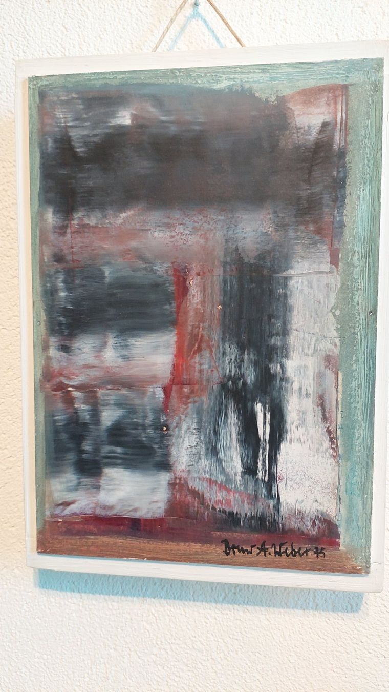 Gemälde: Oelbild von Bruno A.Weber 1975 – Gebraucht aus Bollingen von Jan07 1