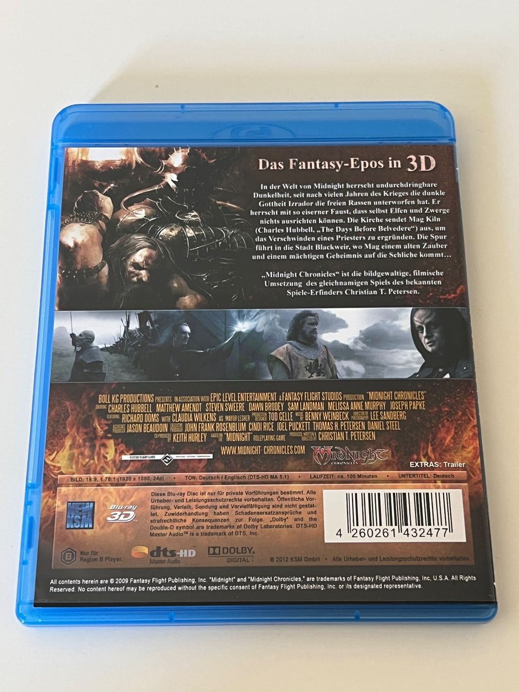 Tutti i DVDs: Midnight Chronicles 3D Blu-Ray - Lenticular Cover – Nuovo (secondo la descrizione) da Altstätten SG venduto da sheamus 1