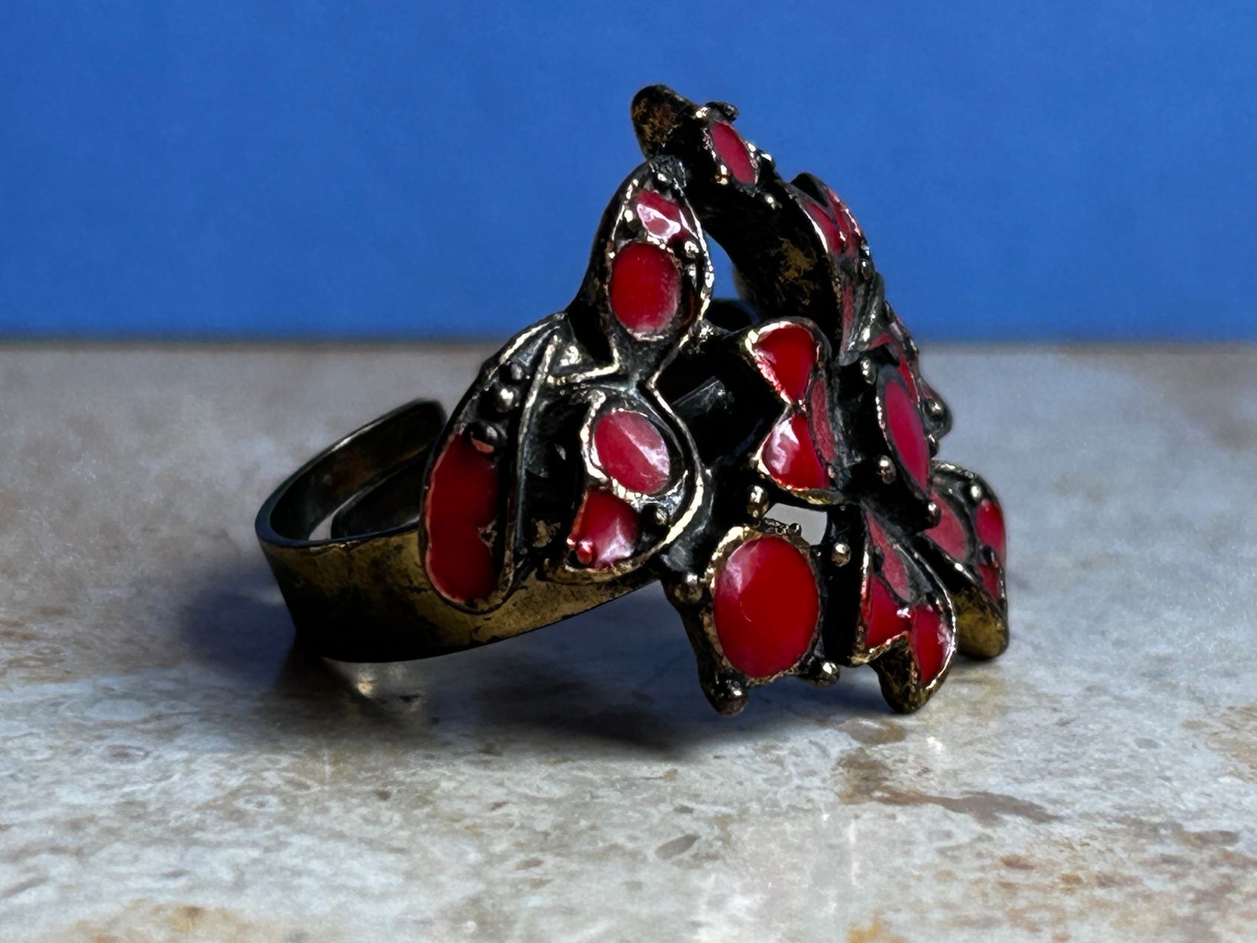Anelli: Fingerring ROTE KRAFTBLUME (54+) – Usato da Laufen venduto da Bellebellezza 5