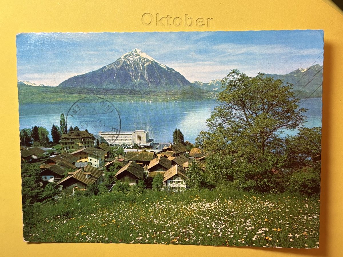 Cartoline postali: AK von Merlingen am Thunersee – Usato da Rümlang venduto da Kartenpost1