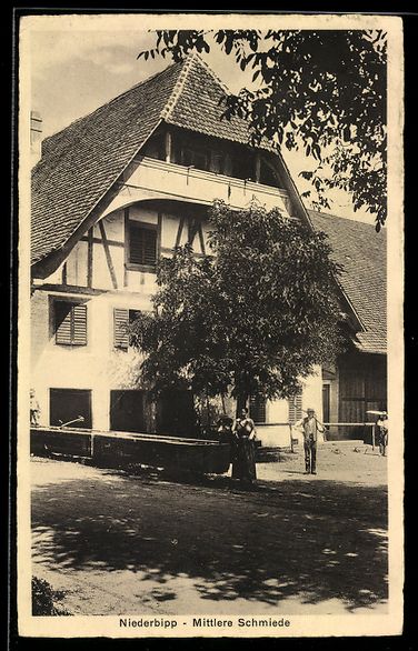 Cartes postales: AK Niederbipp, Mittlere Schmiede – D'occasion à Berlin par bartko-reher