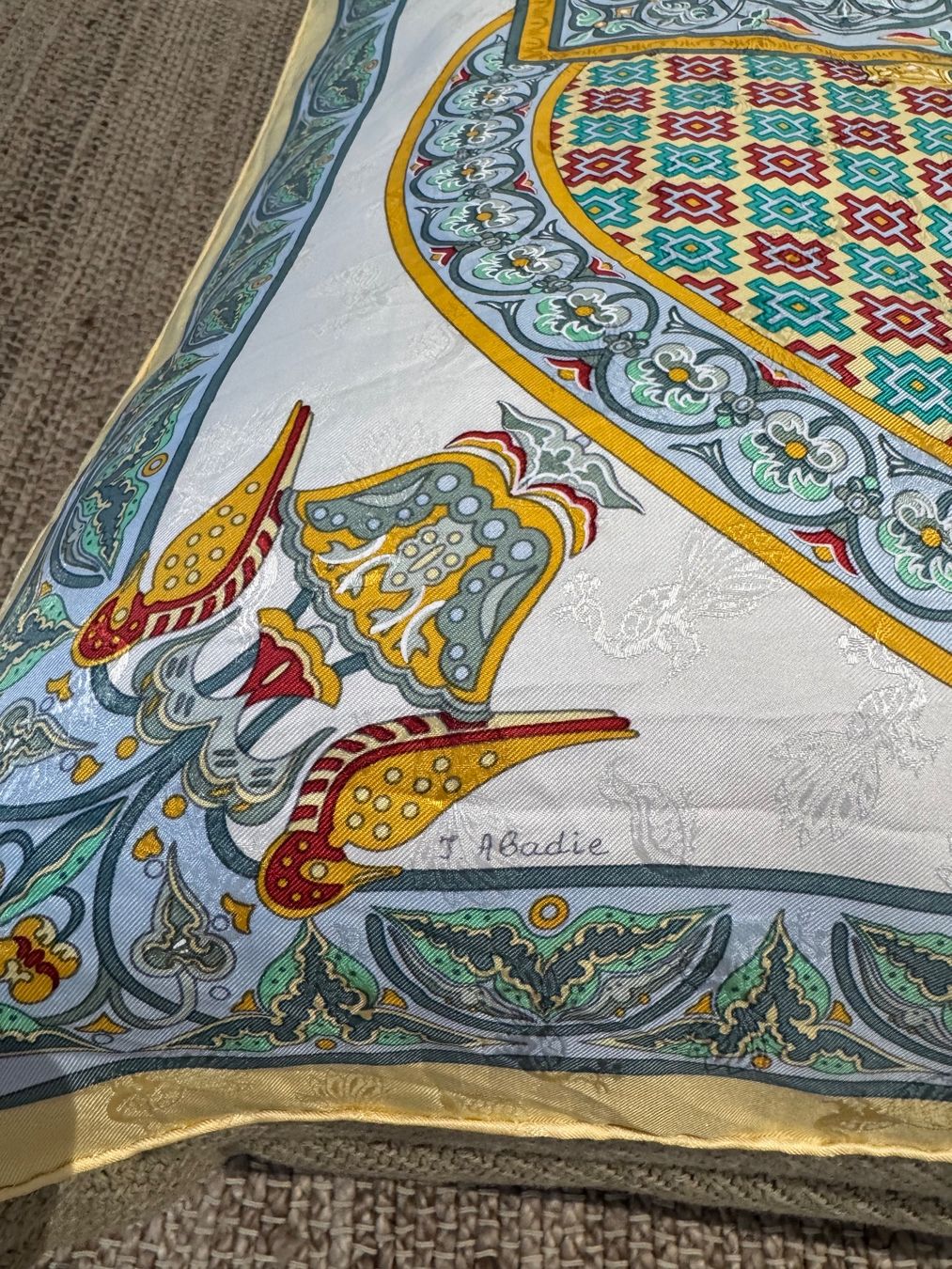 Hermès Foulard & Sciarpe: HERMES TUCH SEIDE 90, CIEL – Usato da Schwyz venduto da bofb 5