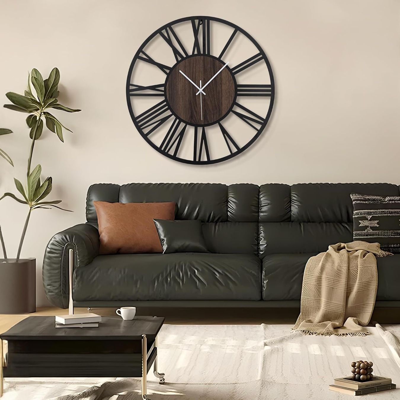 Orologi da terra & Orologi da parete: Runde Wanduhr, Schwarz, 33 cm – Nuovo e nell'imballaggio originale da Nuglar venduto da SaleRitter 5