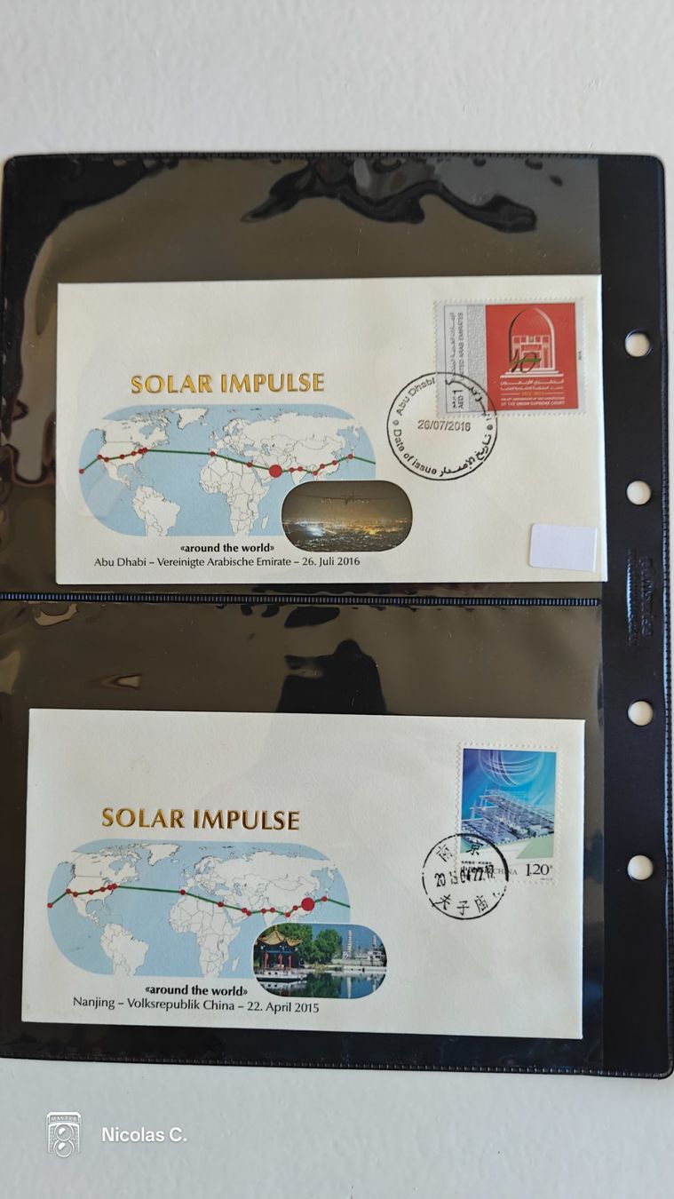 Tutti i francobolli: collection timbres Solar Impulse – Usato da Thônex venduto da Jan-Nemar 2