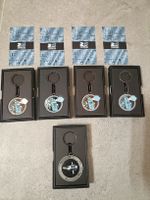 4x R2-D2 Metal Key Chain e 1x Jango Fett Starship Key Chain