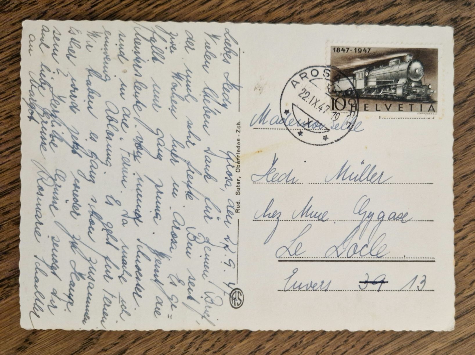 Cartes postales: Arosa 1947 – D'occasion à Ebikon par Donar50 1