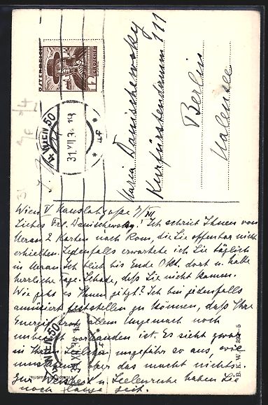 Cartoline postali: sign. Robert Philippi: Frau, Mann sitzen – Usato da Berlin venduto da bartko-reher 1