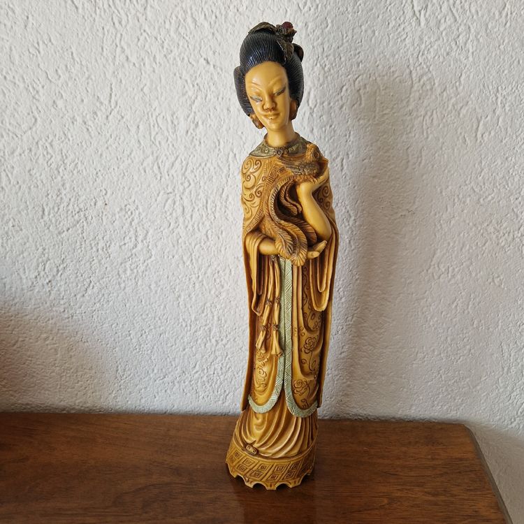 Japanische Geisha Figur - Kimono Puppe Als Deko Für Zuhause & Büro