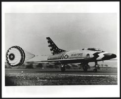 Fotografie Flugzeug North American F-100
