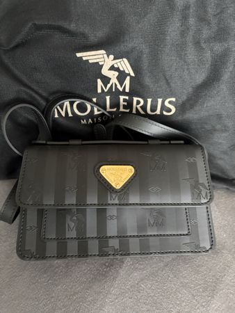 Maison Mollerus Umhängetasche schwarz Neu