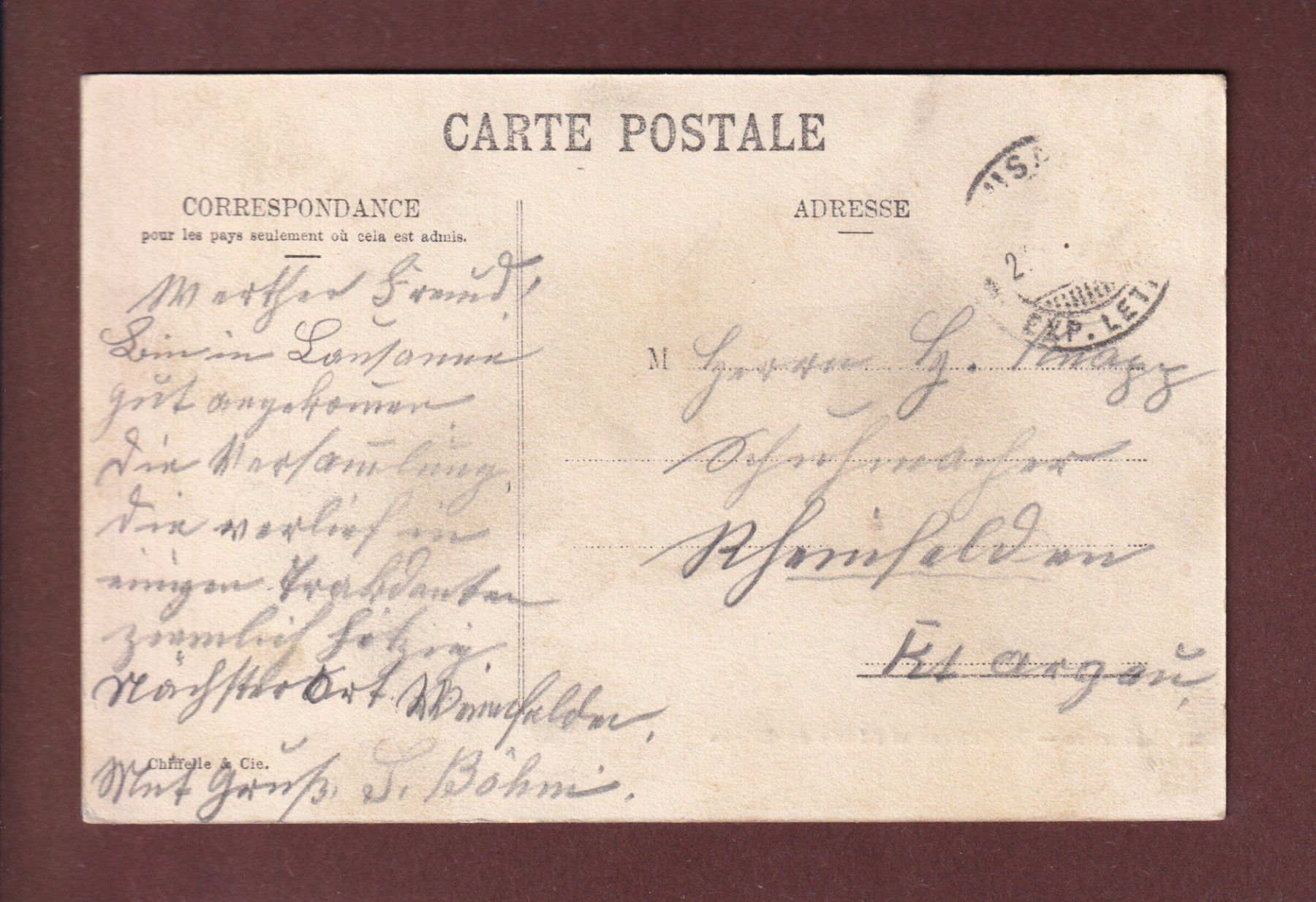 Cartoline postali: LAUSANNE - Ecole de Chimie - Château – Usato da Pully venduto da nicecards 1