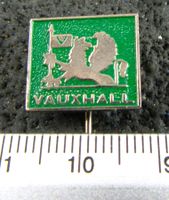 VAUXHALL AUTO LOG GEPRÄGT SILB-GREEN ANSTECKNADEL VINTAGE