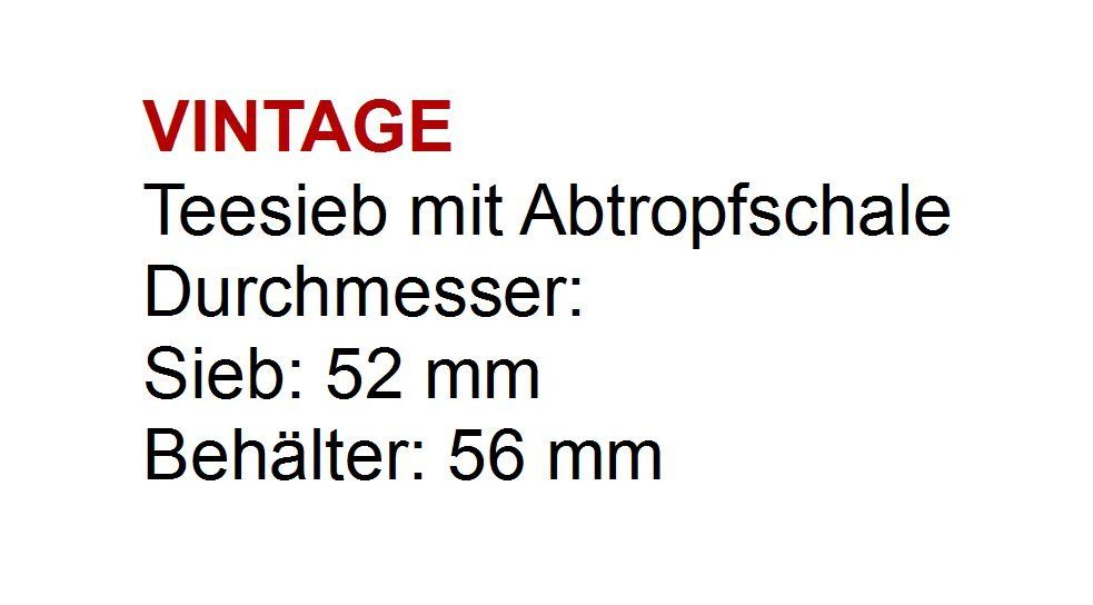 Elettrodomestici da cucina: VINTAGE Teesieb m. Abtropfschale – Usato da Flamatt venduto da samowarow 1