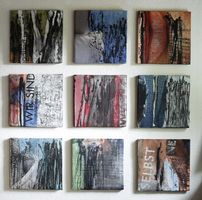 Liz Gehrer Mischtechnik Kunstwerk "... die Welt erklären"