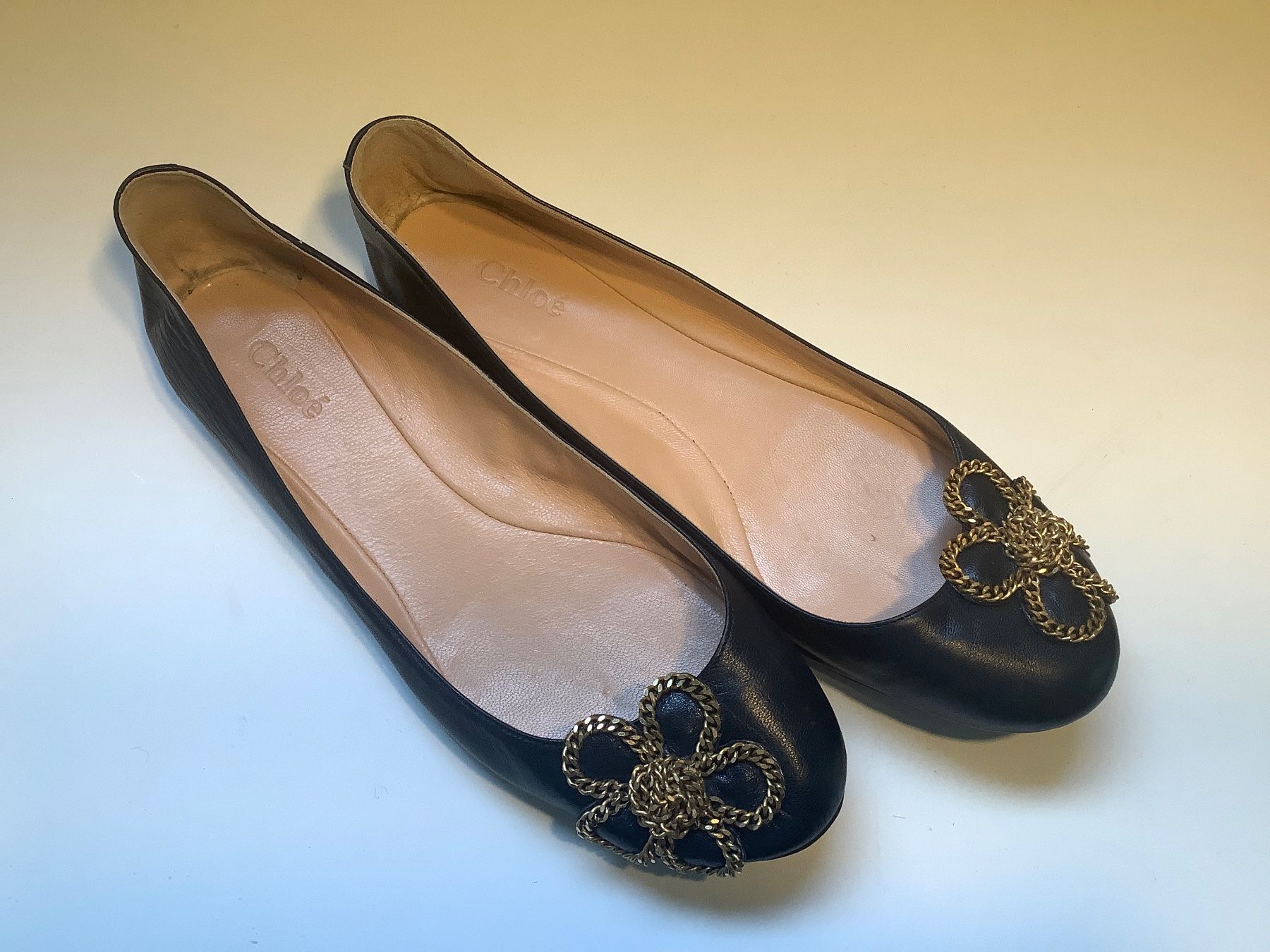 Chloé Scarpe da donna: Chloe Ballerinas, dunkelblau, Grösse 38.5 – Usato da Basel venduto da S024