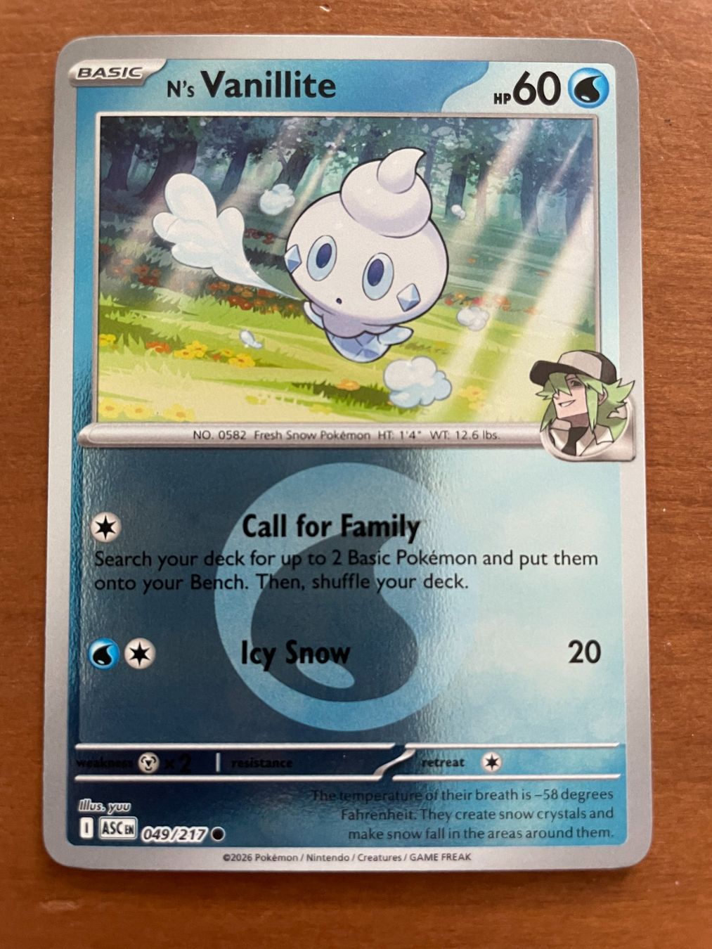 Pokémon Sammelbilder & Trading cards: Pokemon N's Vanillite Reverse (Versand gratis) – Neu (gemäss Beschreibung) aus Chur von Angerson